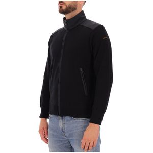 Full zip virgin wool sweater