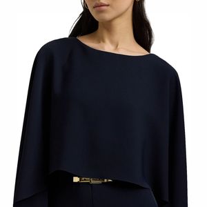 Jumpsuit with cape and belt