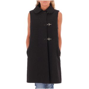 Black wool vest