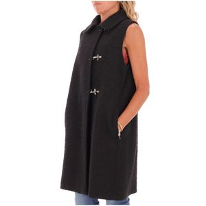 Black wool vest