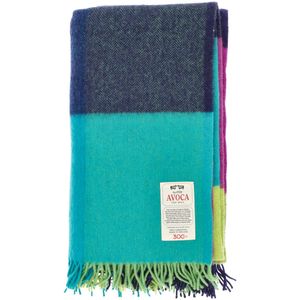 Lambswool blanket with fringes