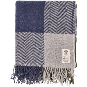 Coperta in mohair e tweed Midnight