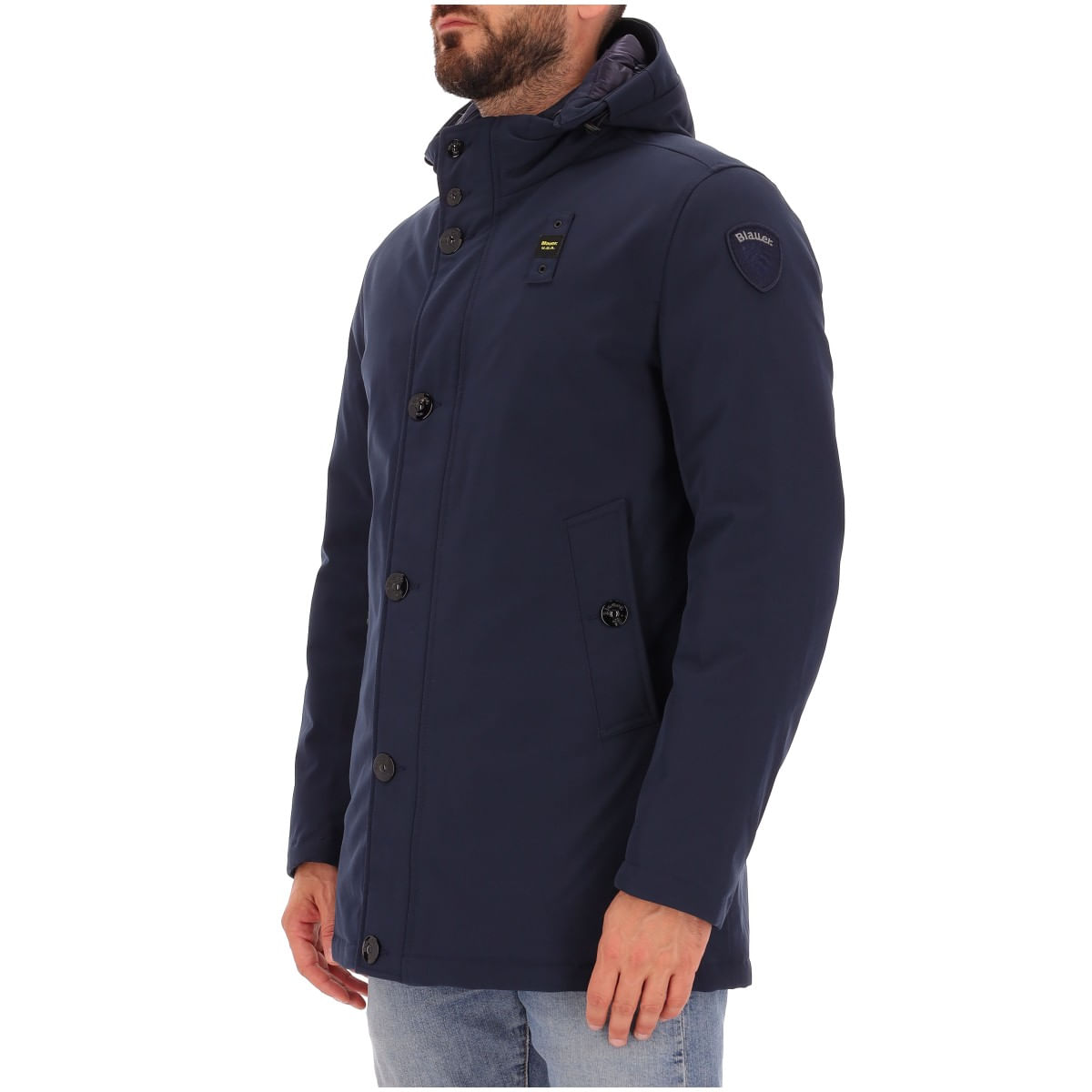 Parka blauer uomo best sale