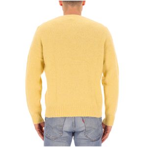 Maglione giallo con girocollo