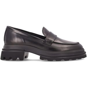 Mocassino H674 nero in pelle