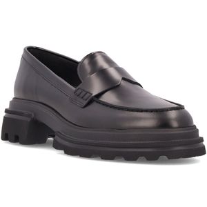 Mocassino H674 nero in pelle