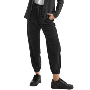 Corduroy jogger pants with drawstring