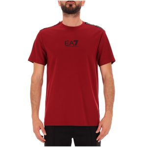 T-shirt rossa con logo frontale