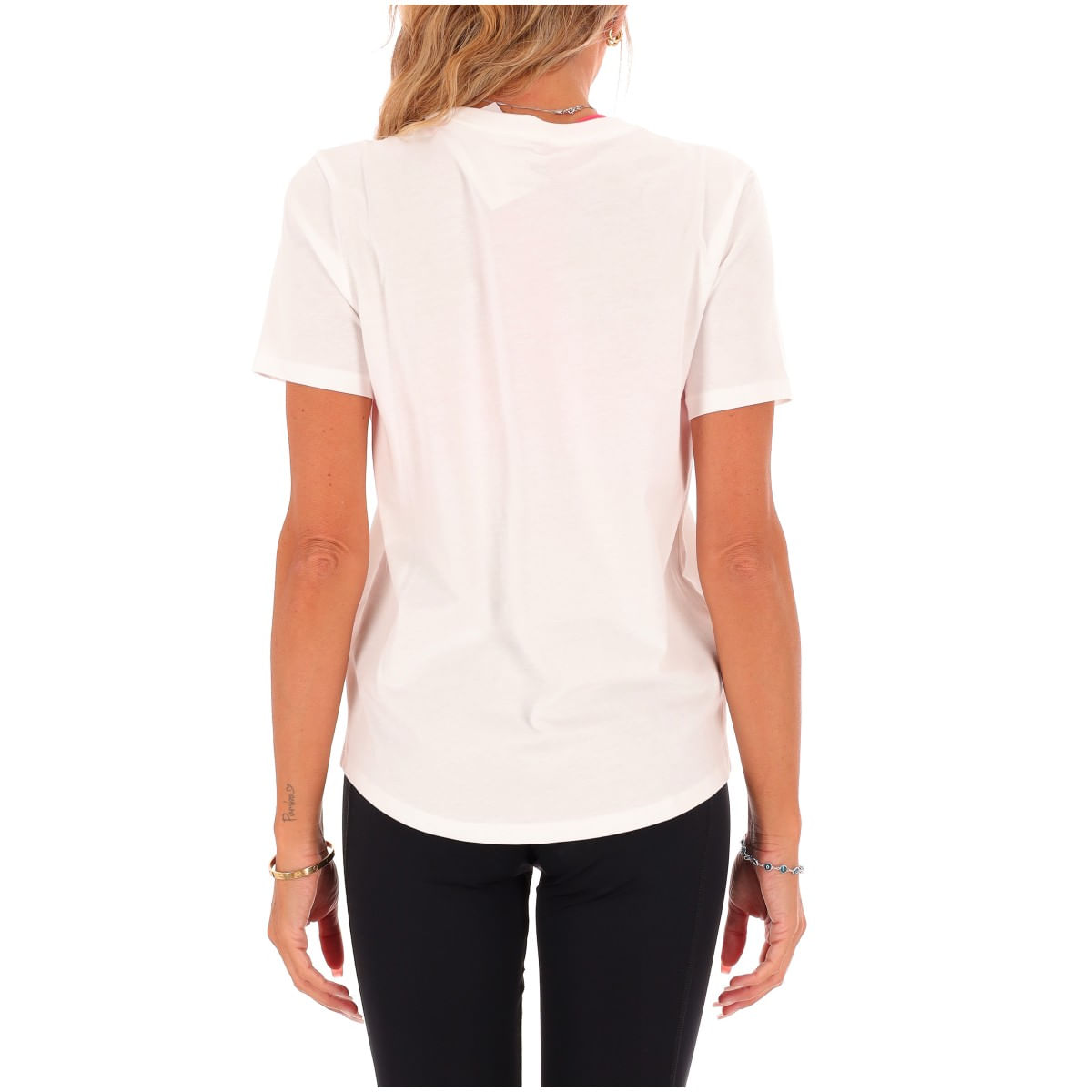 Nick T Shirt A Maglia Traforata Bianca