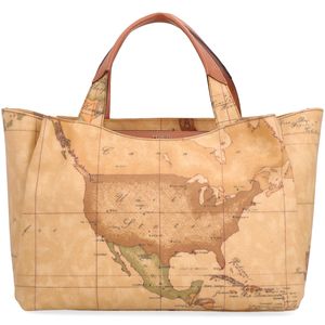 Geo print handbag