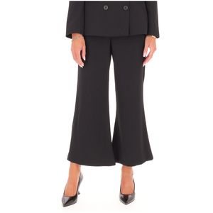 Pantalone flare nero Ghiera