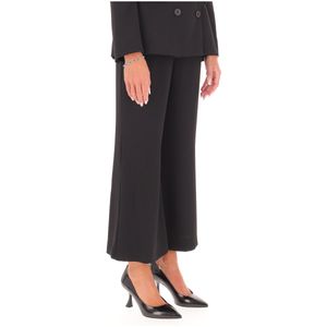 Pantalone flare nero Ghiera