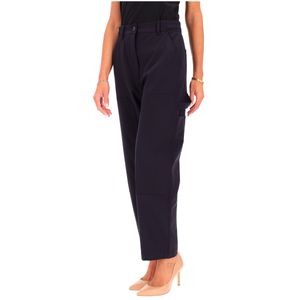 Pantalone navy in tela stretch Boccale