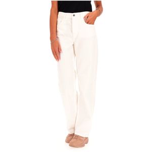 Jeans Straight Color High Waist