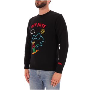 Maglione Heron nero con dettagli sul petto