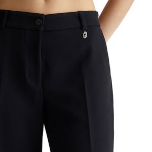 Pantalone elegante in crepe con piega sartoriale