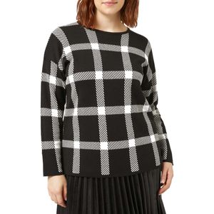 Baba sweater in wool blend with two-tone pattern