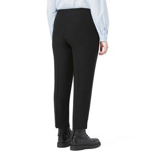 Pantaloni Quid neri in Crêpe di envers satin