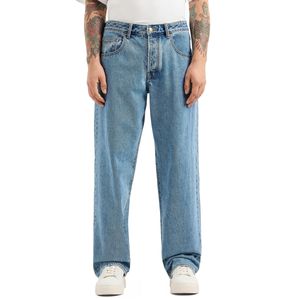 Jeans baggy fit in cotone blu