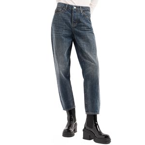 Jeans in cotone con logo sui fianchi