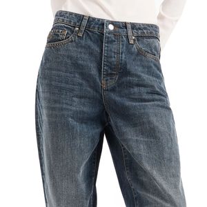 Jeans in cotone con logo sui fianchi