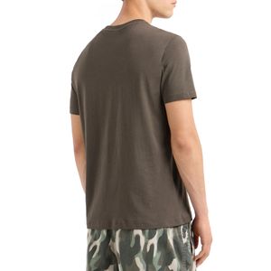 Cotton jersey T-shirt with chest logo