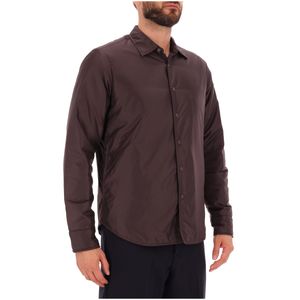 Nylon shirt with snap buttons