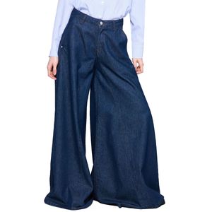 Dark blue very wide leg jeans