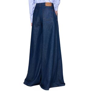 Dark blue very wide leg jeans
