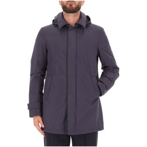 Impermeabile blu con membrana in Gore-Tex