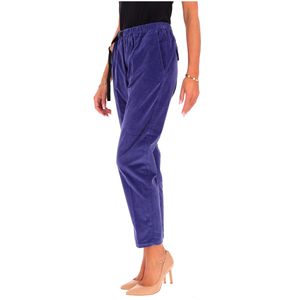 Pantalone Marilyn in velluto con vita elastica