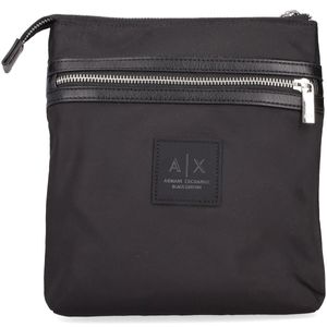 Black bag with logo and front zip