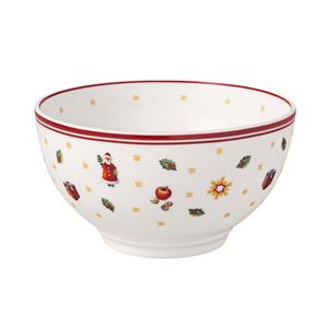 Toy's Delight Salad Bowl with Red Edge