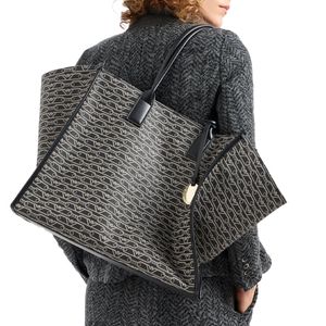 Maxi Shopper con logo monogram