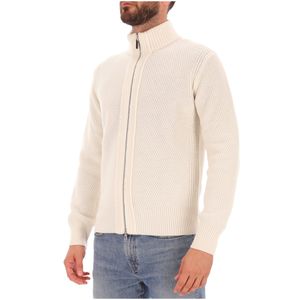 Maglione con chiusura zip in lana