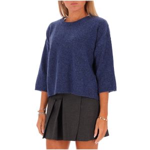 Crewneck wool and cashmere blend sweater