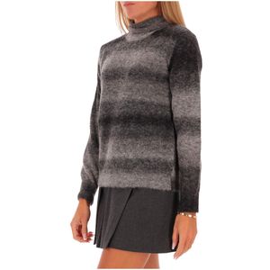 Striped turtleneck sweater