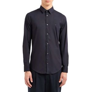 Solid color shirt in stretch nylon blend