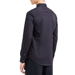 Solid color shirt in stretch nylon blend