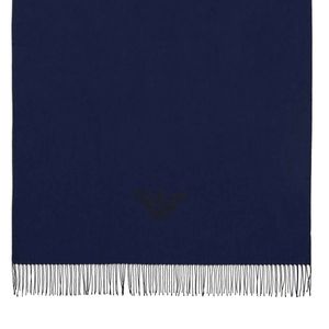 Sciarpa con frange e stampa aquila