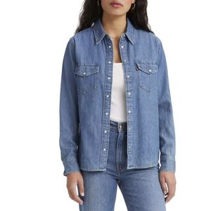 Camicia blu in denim Western Iconic