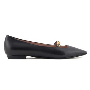 Ballerina in nappa con placca aquila