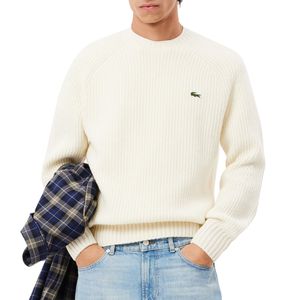 Thick wool crew neck sweater