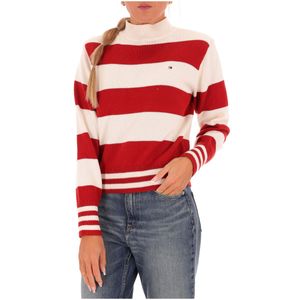 Striped sweater with stiff shoulders