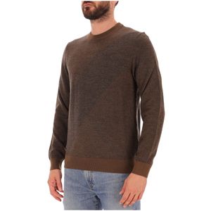 Virgin wool sweater with jacquard pattern