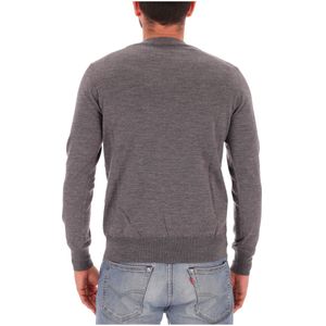 Pullover girocollo in pura lana