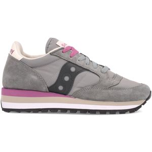 Sneakers Jazz Triple grigie in cuoio