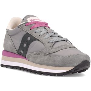 Sneakers Jazz Triple grigie in cuoio