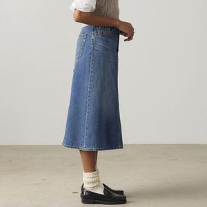 Gonna in denim Decon a vita alta