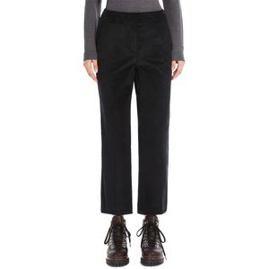 Pantalone Marruca nero in velluto a coste